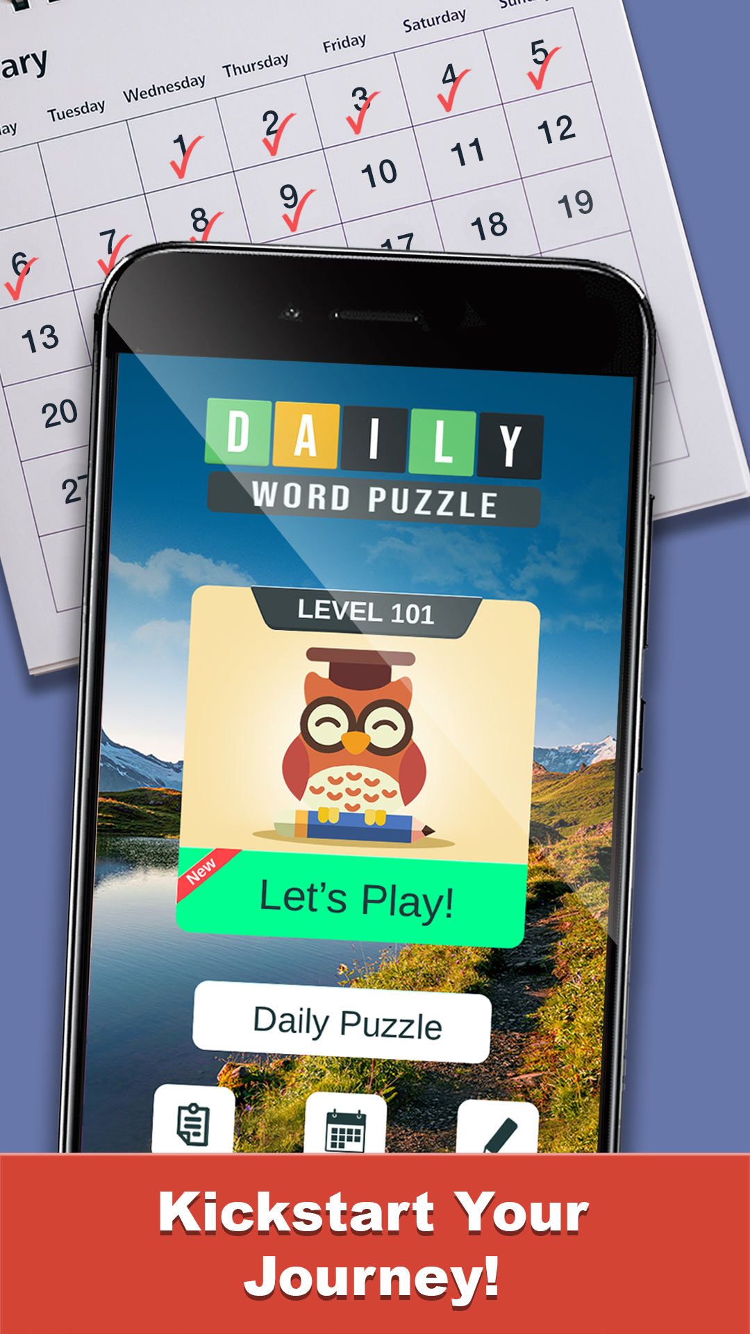 Скачайте и играйте в Daily Word Puzzle на ПК или Mac (Эмулятор)