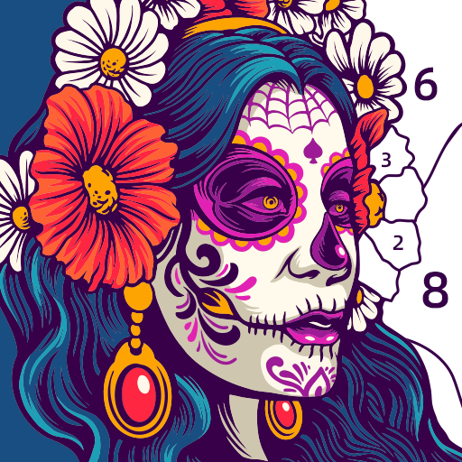Play Skull Coloring Book Color Game Online
