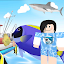 Parkour Fish and Shark on sea