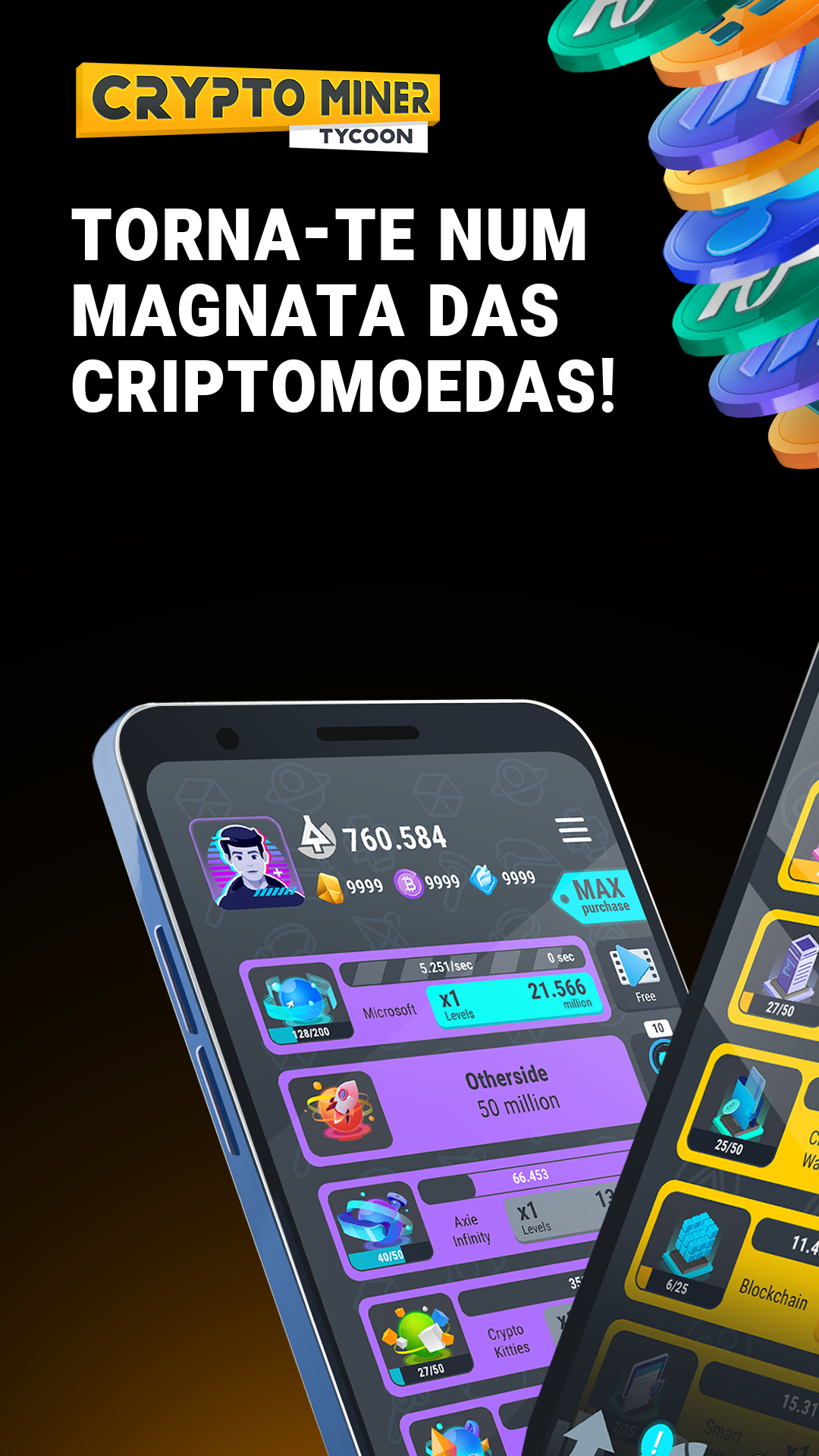 Baixar & Jogar Crypto Miner Tycoon no PC & Mac (Emulador)