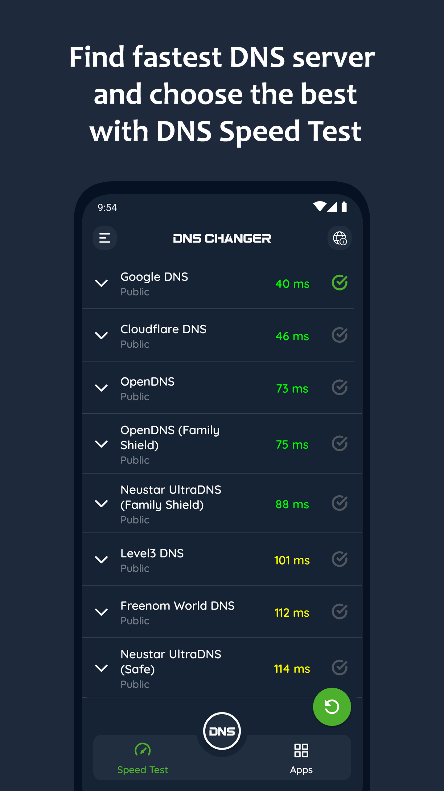 Скачайте и запустите DNS Changer - IPv4 & IPv6 на ПК или Mac (Эмулятор)