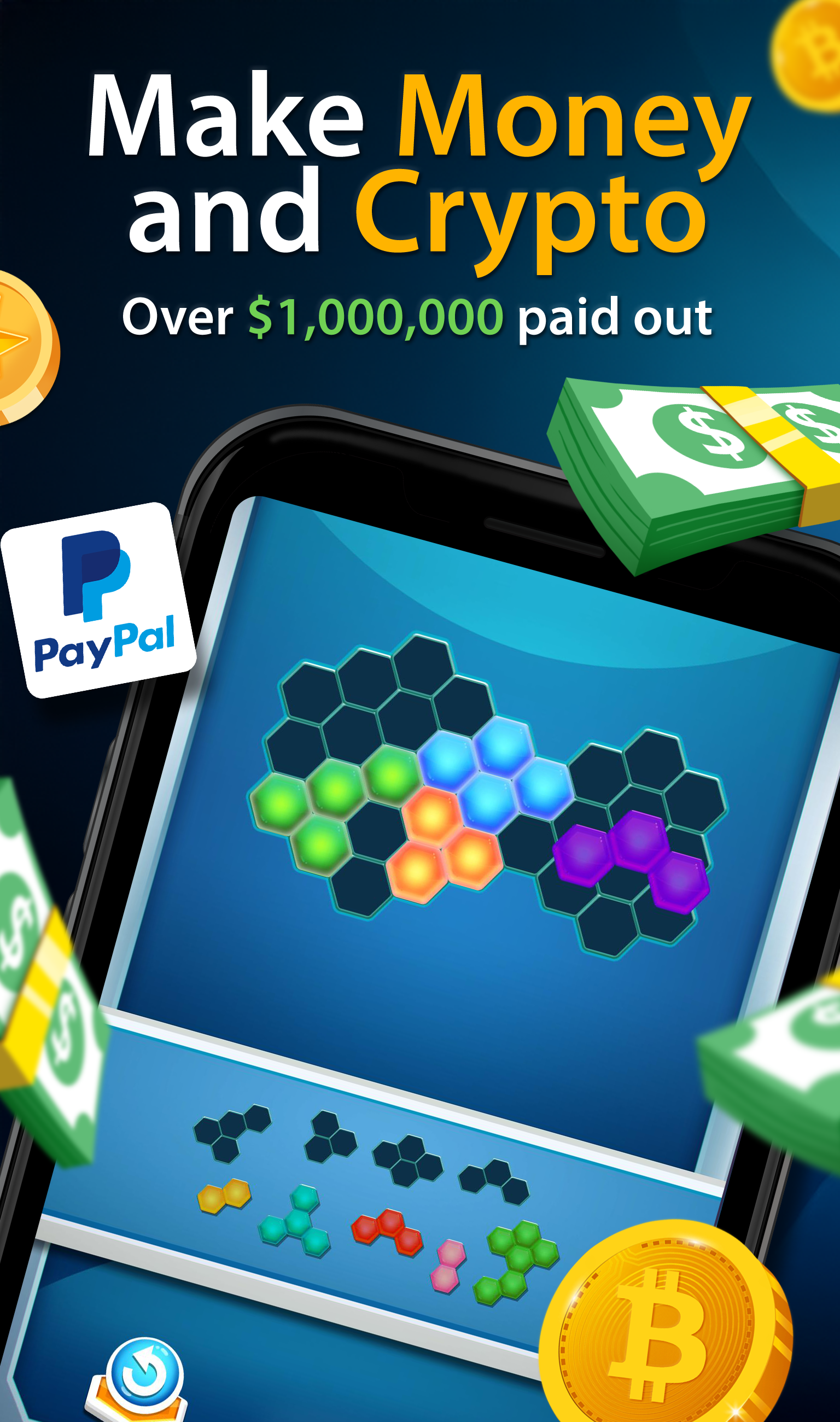 Download & Play Hexa Glow - Make Money Free on PC & Mac (Emulator)