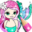 Mermaid Coloring Page Glitter