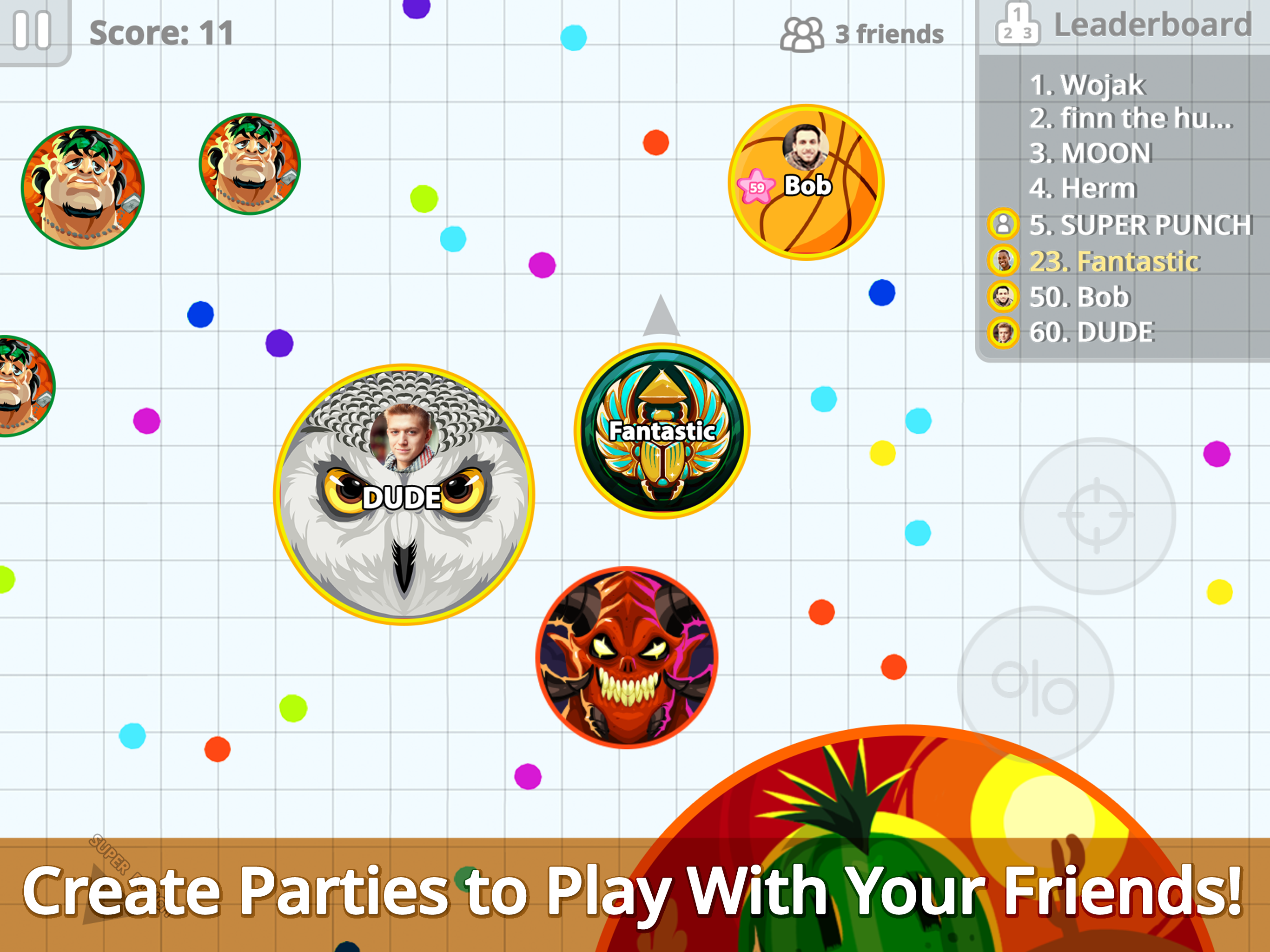 Party Mode in Agar.io – Miniclip Player Experience
