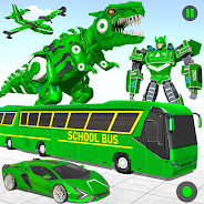 Main School Bus Robot Car Game on PC