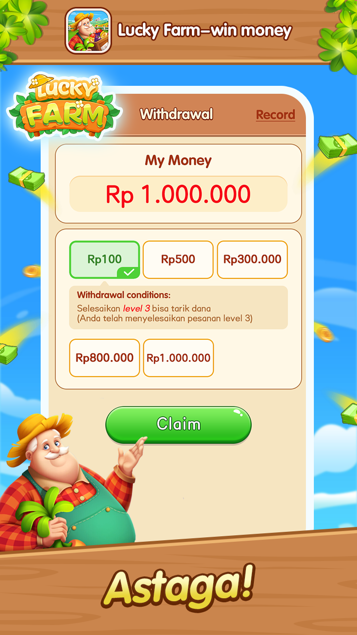 Download & Mainkan Lucky Farm - Win Money di PC & Mac (Emulator)