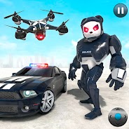 Panda Robot Car: Robot Games İndirin ve PC'de
