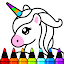 Unicorn Coloring Girl Games