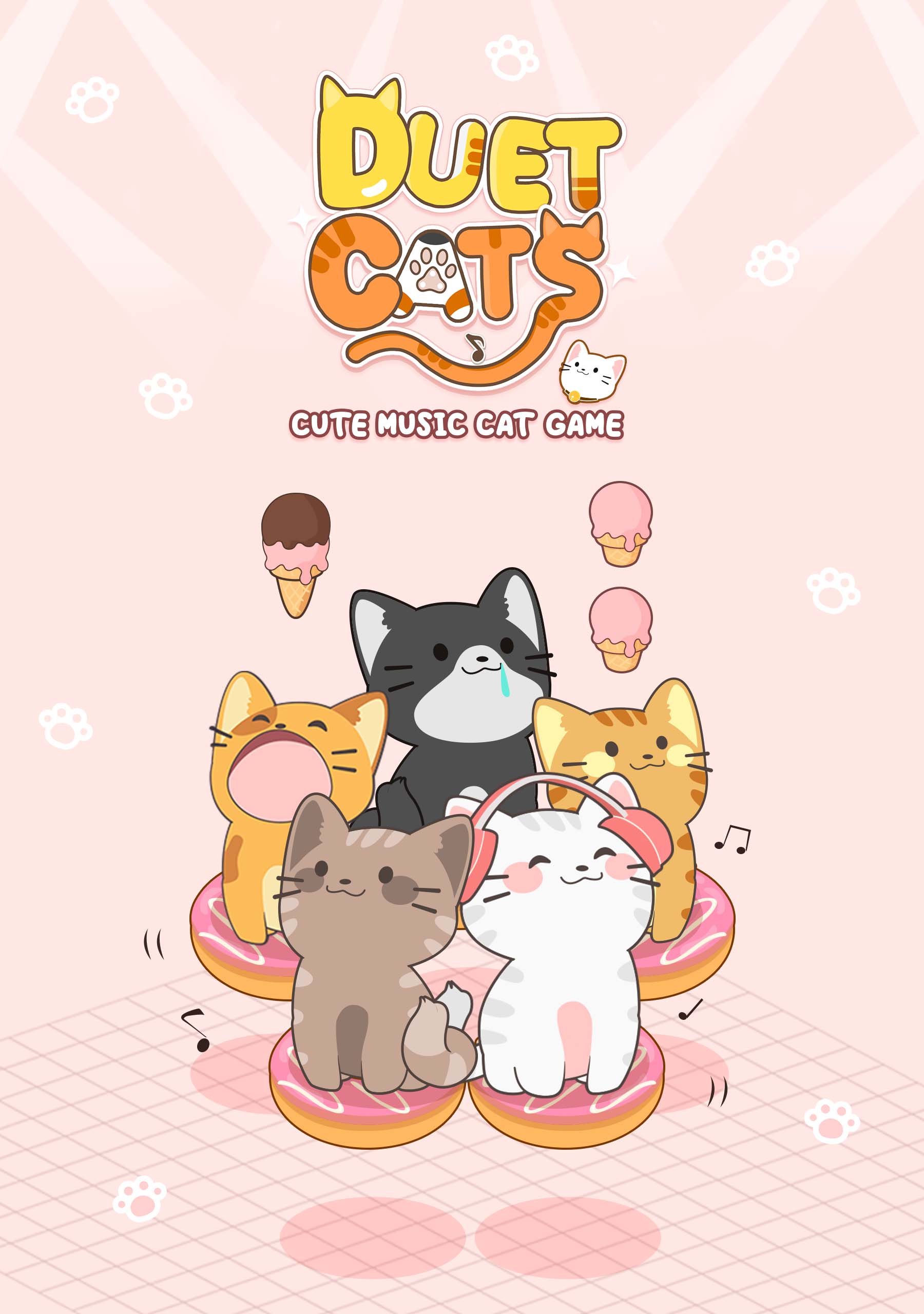 Скачайте и играйте в «Duet Cats: Милые кошки музыка» на ПК или Mac  (Эмулятор)