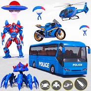 Polis otobüsü robot oyunu İndirin ve PC'de