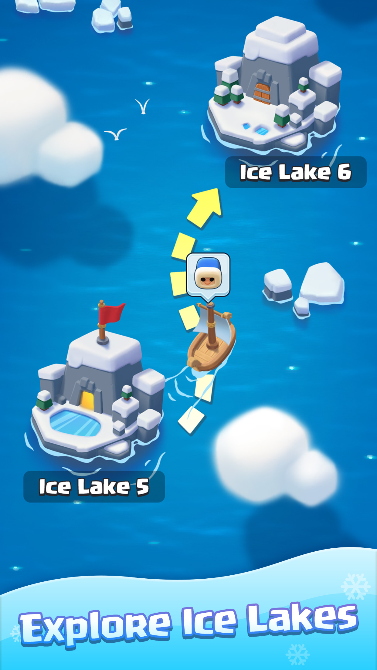 Скачайте и играйте в Ice Fishing: Idle Merge & Mine на ПК или Mac (Эмулятор)