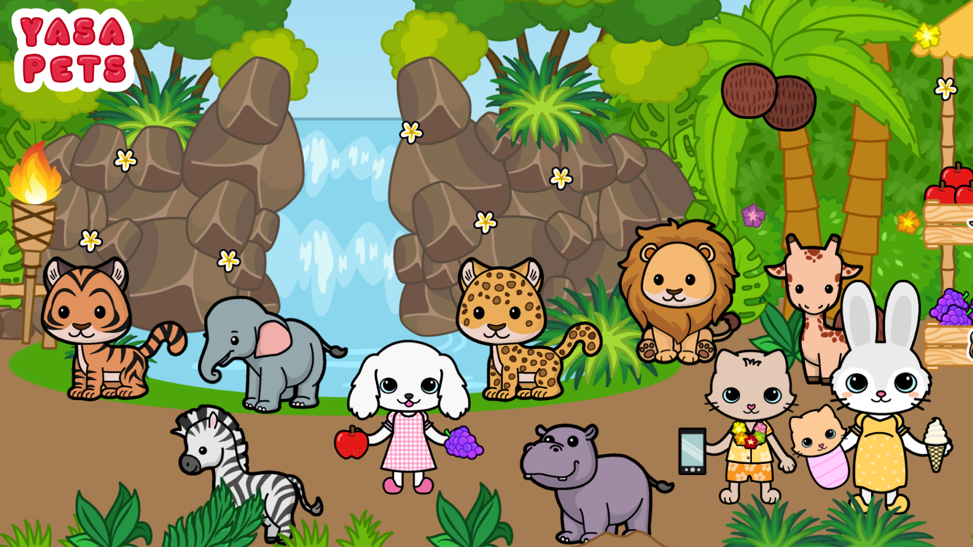 Скачайте и играйте в Yasa Pets Island на ПК или Mac (Эмулятор)