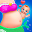 Mermaid Mom & Newborn - Babysitter Game
