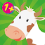 Farm animals game for babies