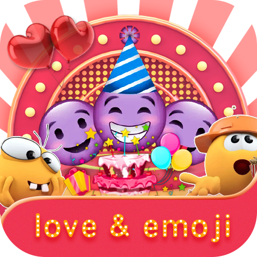 Birthday Stickers For WhatsApp-Love & Emoji