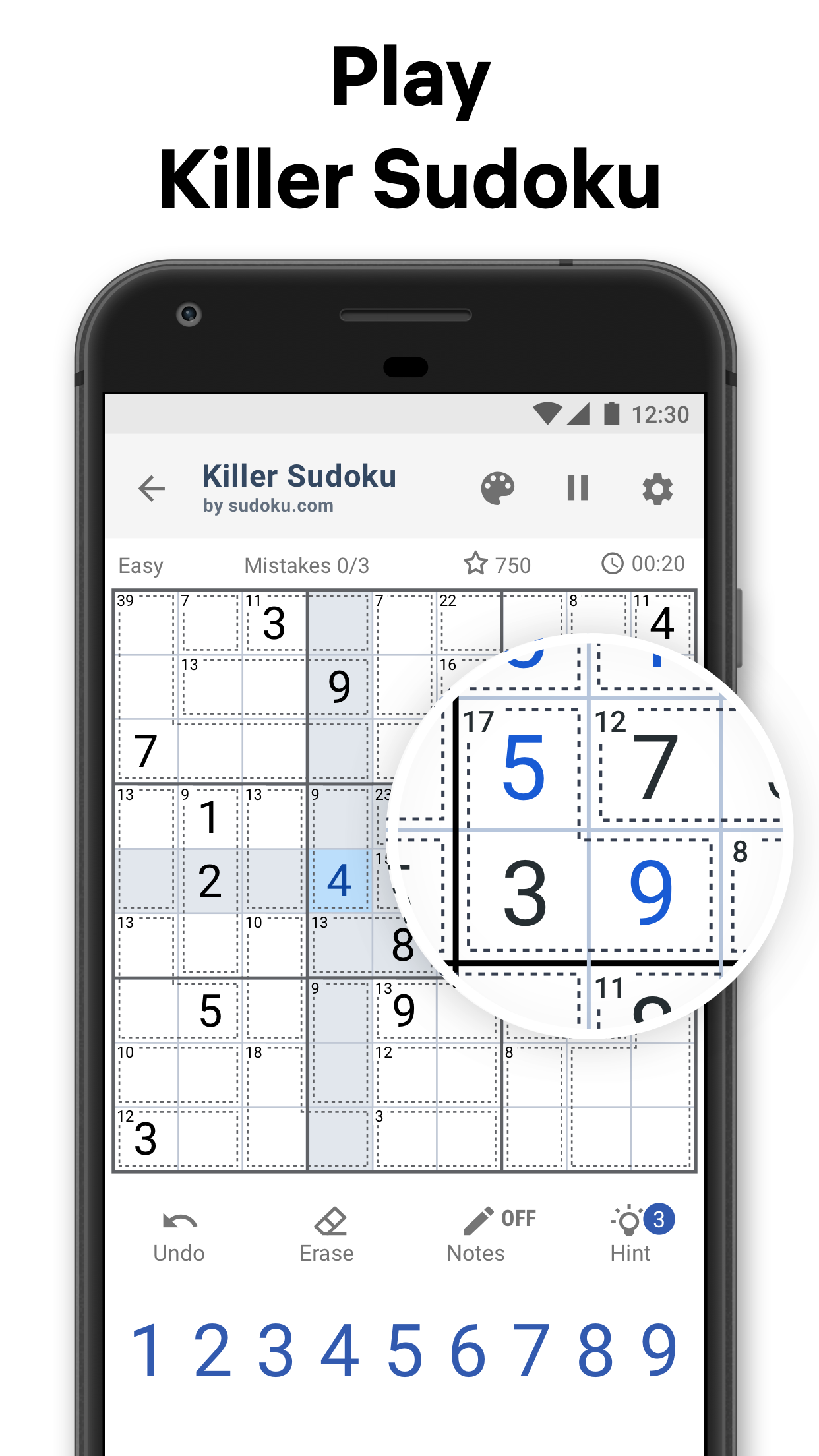 Play Killer Sudoku by Sudoku.com Online