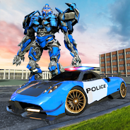 Police Car Robot：Transform War İndirin ve PC'de