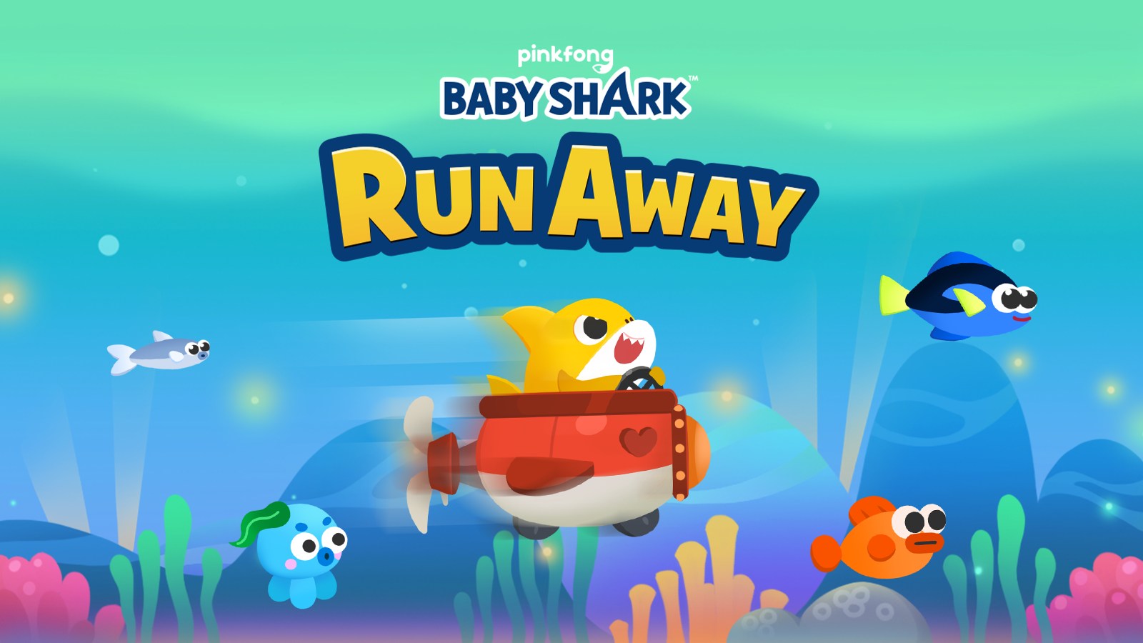 Скачать и играть в Baby Shark Run Away на ПК или Mac с (Эмулятор)