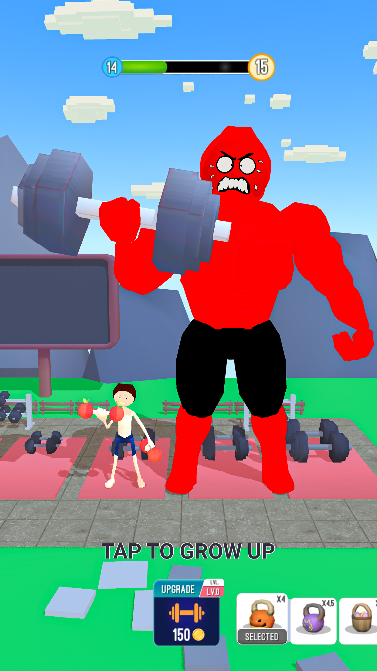 Скачайте и играйте в Roblock Gym Clicker: Tap Hero на ПК или Mac (Эмулятор)