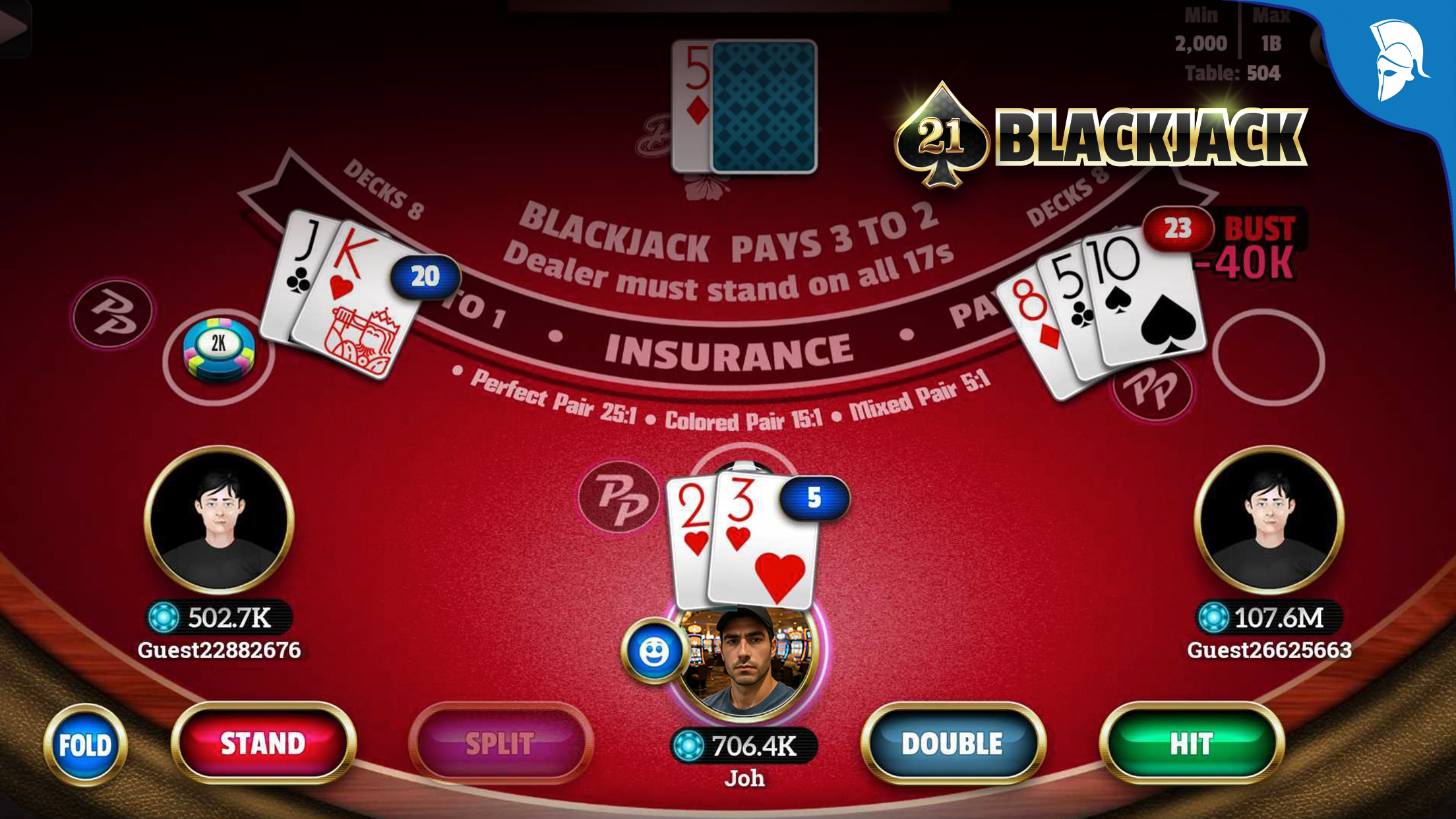 21 'BLACKJACK' コルダレス電動ゲーム Download & Play BlackJack 21 - Online Casino on PC & Mac (Emulator)
