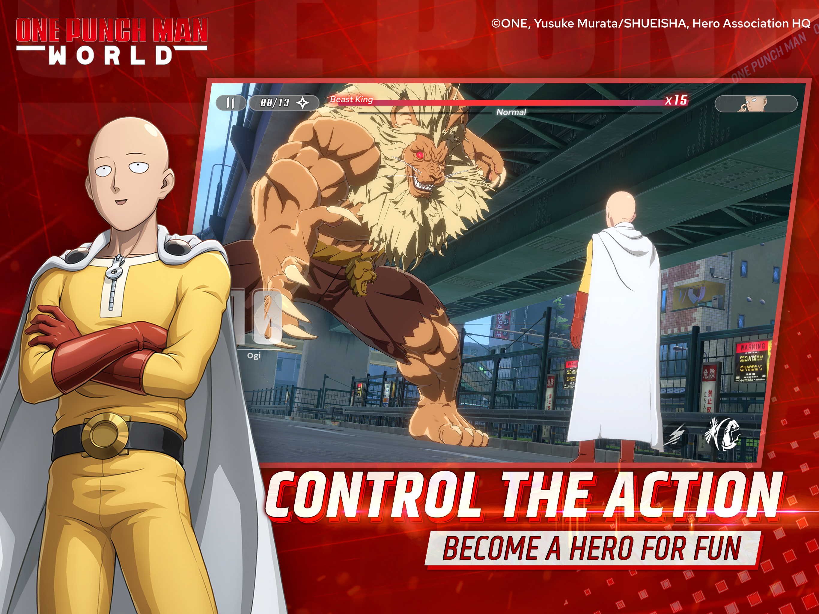 Some of the art for the upcoming One Punch Man: World game (PC