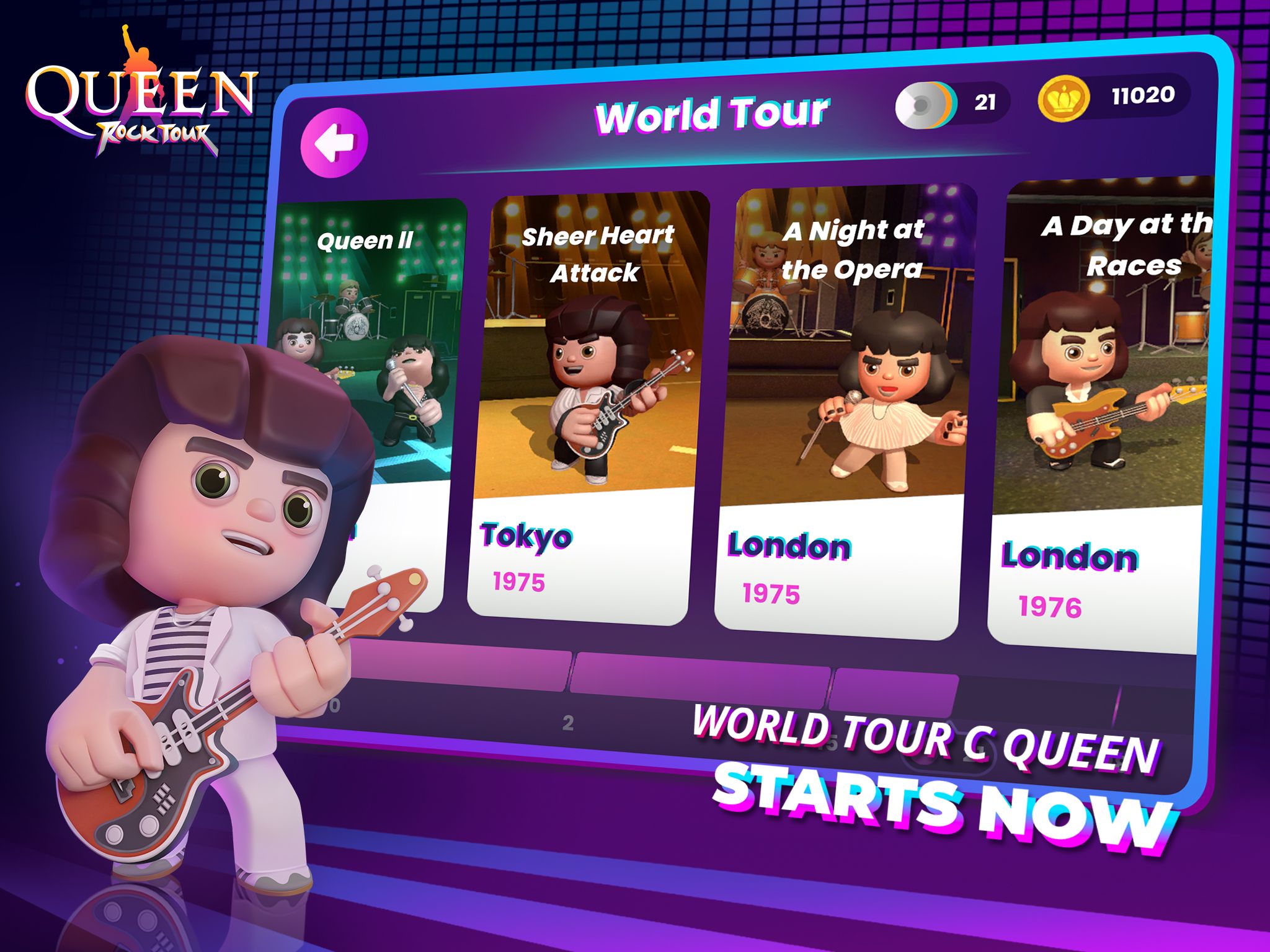 Скачать и играть в Queen: Rock Tour на ПК или Mac с (Эмулятор)