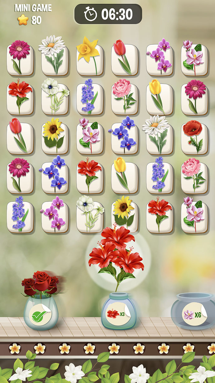 Play Zen Blossom: Flower Tile Match Online