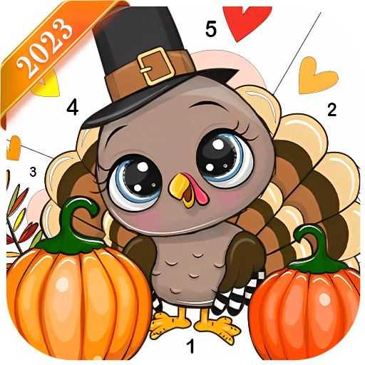 Thanksgiving Color by Numbers