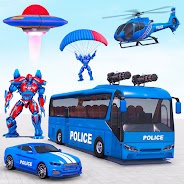 เล่น เกมหุ่นยนต์รถบัสตำรวจ บน PC