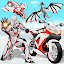 Snow Bike Transform Robot Game