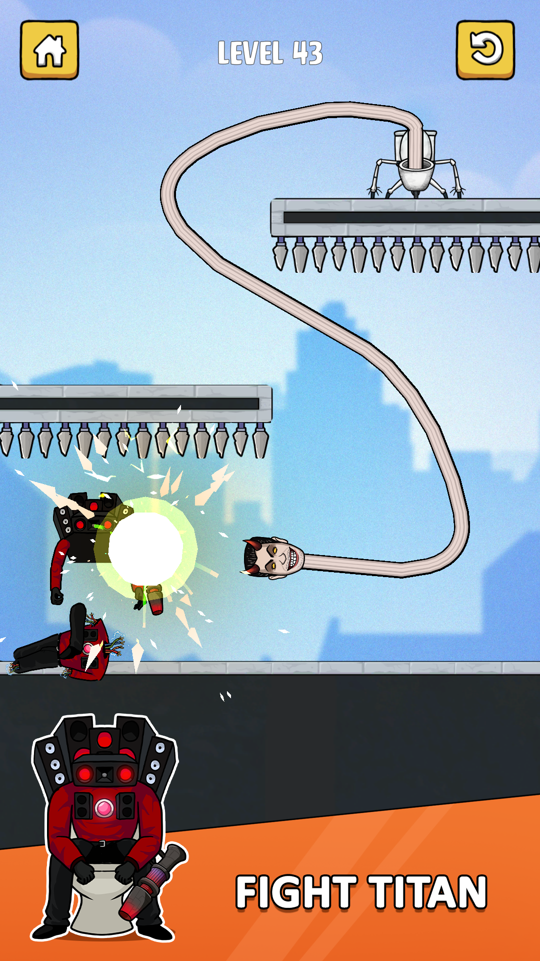 Play Toilet Monster: Move Survival Online