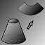 Flat pattern cone.