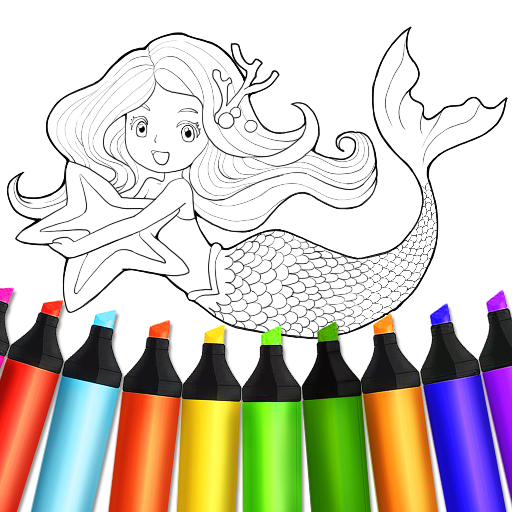 Play Mermaid Coloring:Mermaid games Online