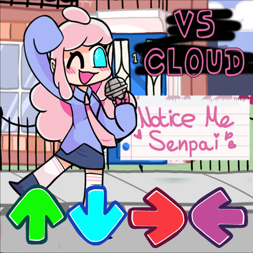 Friday Night Funkin: Notice Me Senpai (vs Cloud) [Friday Night Funkin'] [ Mods]