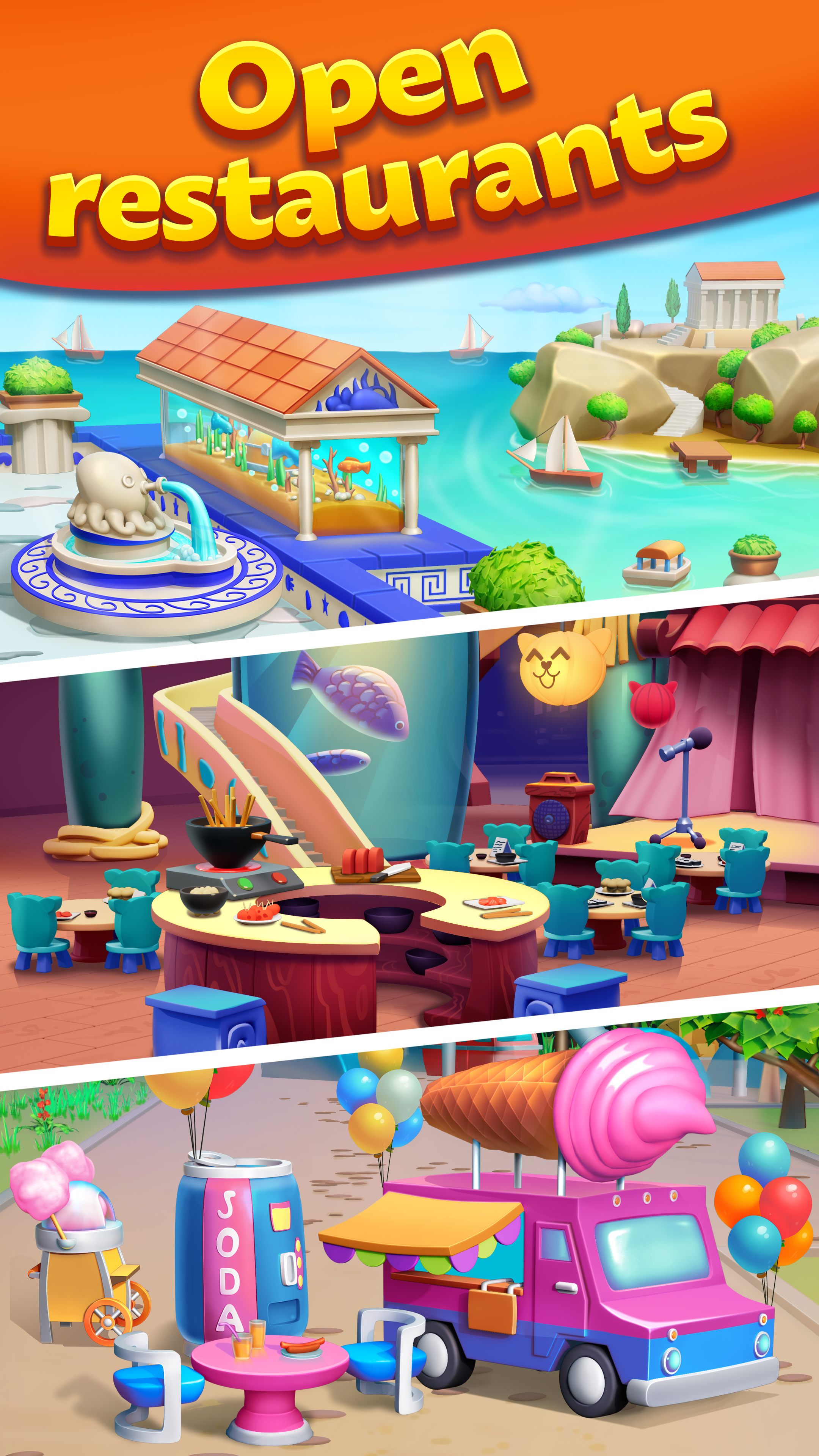 Match Cafe: Cook, puzzle game - PC와 Mac에서 다운로드하고 플레이하세요 (앱플레이어)