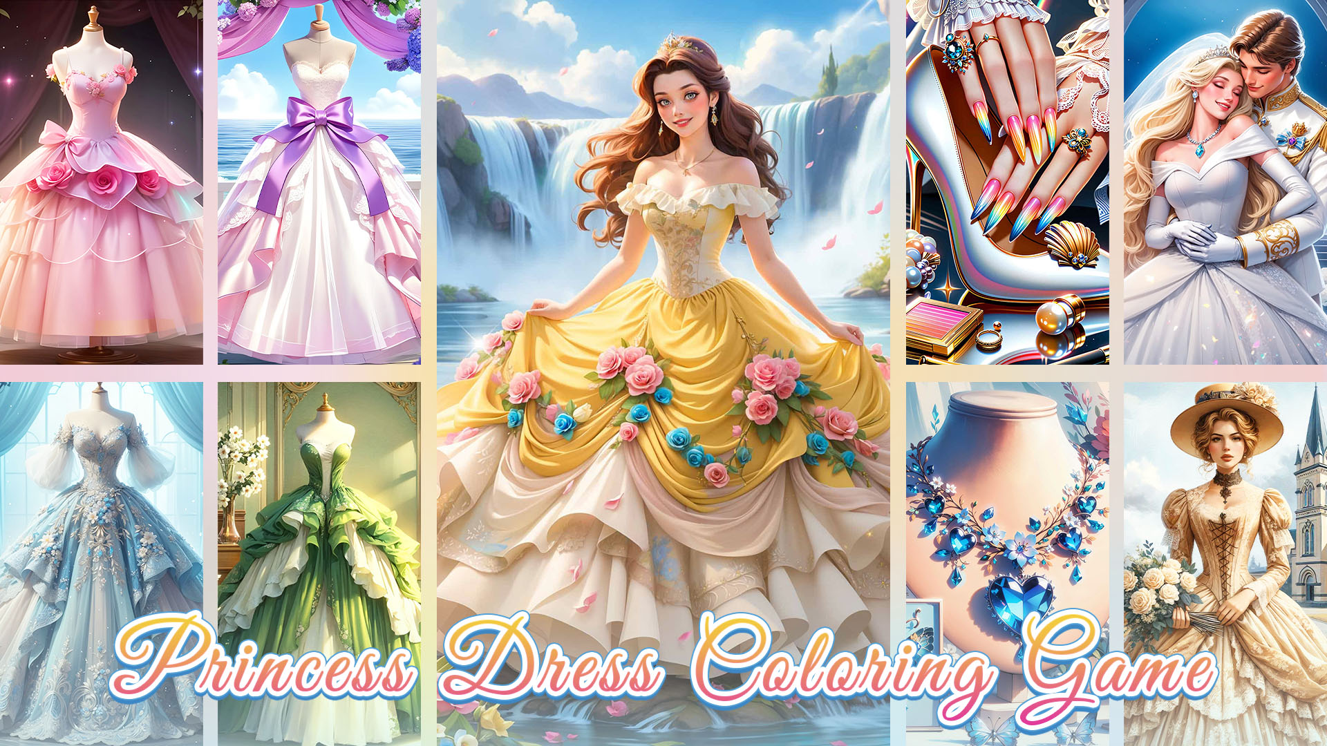 Download & Play Princess Dress Coloring Game on PC & Mac (Emulator)