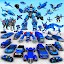 Police Tiger Robot Car Game 3d
