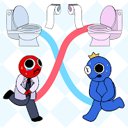 Играй Rainbow Toilet Rush на ПК