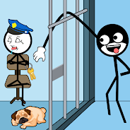 Main Robber Puzzle Stickman Game on PC