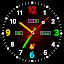 Reloj digital de neón