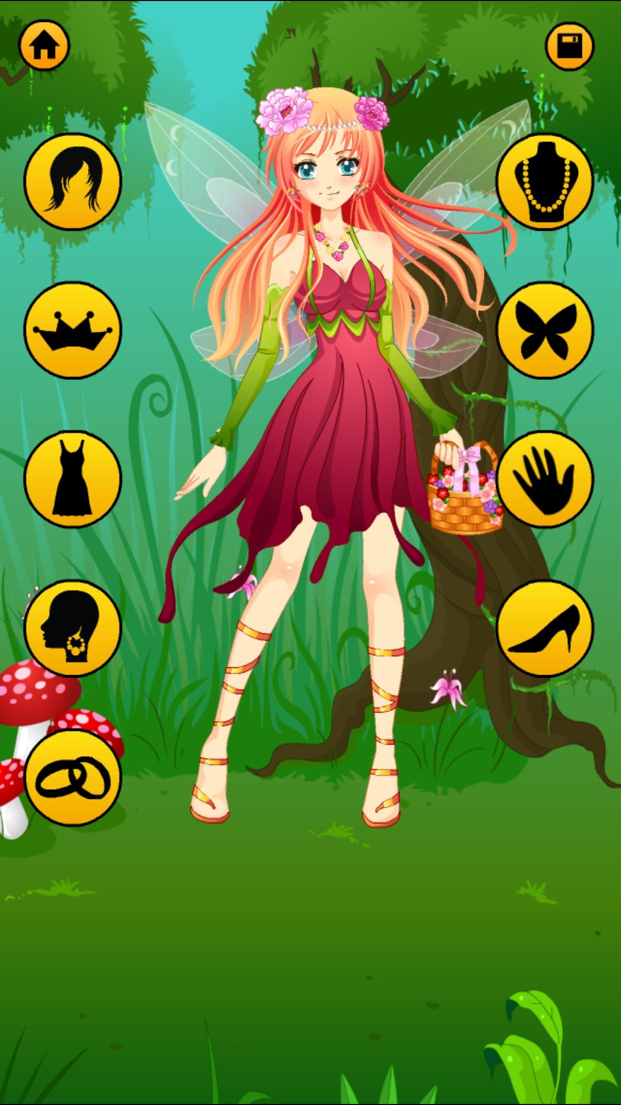 anime fairy dress up games Fairy Dress Up Games