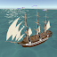 Wooden Boat Sea Water Drive 3d