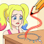 Draw Happy Queen : Puzzle Game