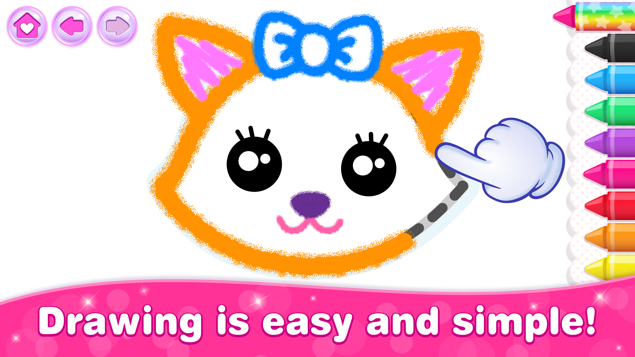 Play Bini Game Drawing for kids app Online