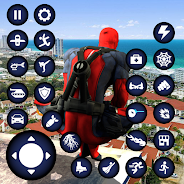 Graj Miami Rope Hero Spider Game na PC