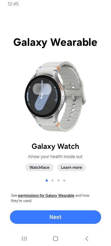 Galaxy wearable pc software hotsell