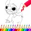 Blue Koala Cute: Coloring Book