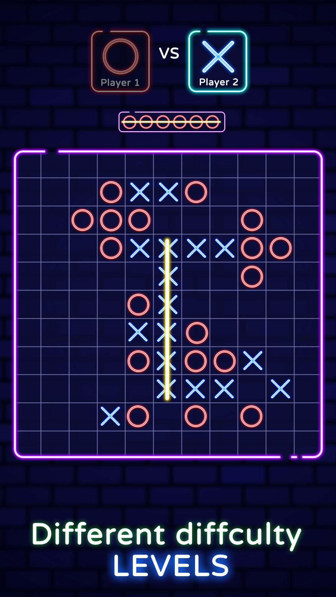 Download and play Tic Tac Toe Glow: 2 Player XO on PC & Mac