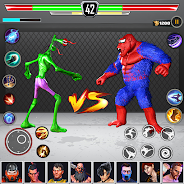 Играй Superhero Kungfu Fighting Game на ПК