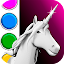 Unicorn 3D Coloring Book